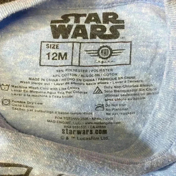 Star Wars we can all be friend’s T-shirt baby size 12 months - Picture 3 of 6